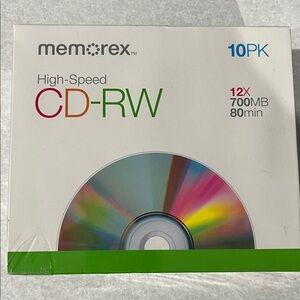 Memorex High-Speed CD-RW 10PK - Multicolor